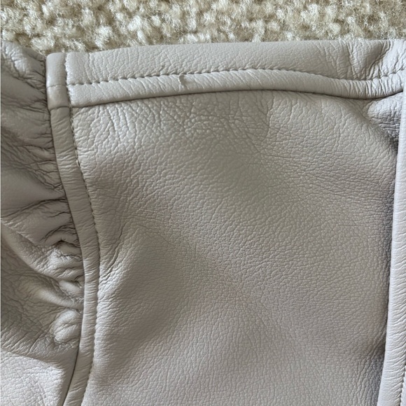 Tahari Button Down Faux Leather Jacket - Picture 10 of 10